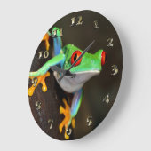 Tropical Red Eye Frog - Agalychnis Callidryas Große Wanduhr (Winkel)