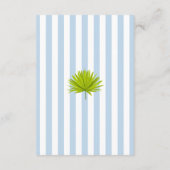 Tropical Retro Coastal Island Wedding Details Begleitkarte (Rückseite)