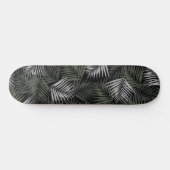 Tropical Retro Night Pattern #2 #palms #decor #art Skateboard (Horizontal)
