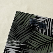 Tropical Retro Night Pattern #2 #palms #decor #art Strandtuch (Beispiel)