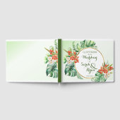 Tropical Ring Wedding Guest Book Gästebuch (Voll)
