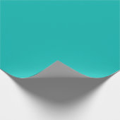 Tropical Robin Egg Blue Solid Color Geschenkpapier (Ecke)