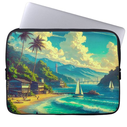 Tropical Ryukyu Dreams Laptopschutzhülle (Vorderseite)
