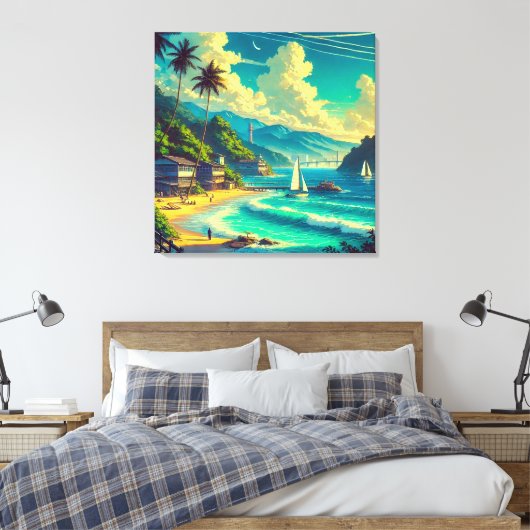 Tropical Ryukyu Dreams Leinwanddruck (Insitu (Schlafzimmer))