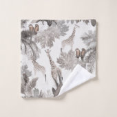 Tropical Safari Adventure 2 #art #tropical Badhandtuch Set (Waschlappen)