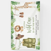 Tropical Safari Jungle Animals Baby Dusche Banner (Vertikal)