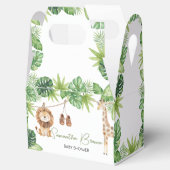 Tropical Safari Jungle Animals Baby Dusche Geschenkschachtel (Geöffnet)