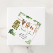 Tropical Safari Jungle Animals Baby Showplatz Geschenkanhänger (Beispiel)