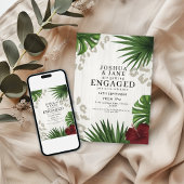 Tropical Safari Leopard Print Verlobung Einladung