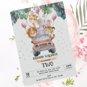 Tropical Safari Wilde Tiere Jungle Kindergeburtsta Einladung