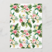 Tropical sagte er sagte, sie sagte Bridge oder Gam Begleitkarte (Rückseite)