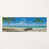 Tropical Sandy Beach Paradise Yoga Mat Yogamatte (Vorderseite (Horizontal))
