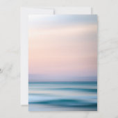 Tropical Sandy Beach und Seashell Wedding Response Einladung (Rückseite)