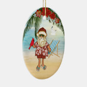 Tropical Santa Christmas Ornament (Rechts)