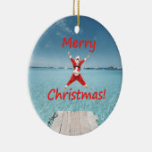Tropical Santa Christmas Ornament (Rechts)