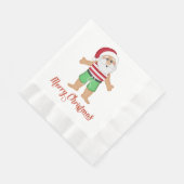 Tropical Santa Christmas Paper Napkins Serviette (Ecke)