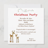 Tropical Santa Christmas Party Einladung (Rückseite)