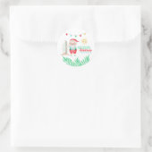 Tropical Santa Christmas Sticker (Tasche)