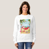 Tropical Santa Christmas Sweatshirt oder T - Shirt (Vorne ganz)