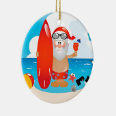 Tropical Santa Keramik Ornament (Rechts)