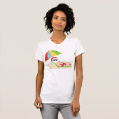 Tropical Santa on Beach T-Shirt (Vorne ganz)