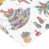 Tropical Santa Tischdecke (Schrägansicht)