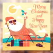 Tropical Santa Window Cloning Fensteraufkleber (Blatt 2)