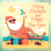 Tropical Santa Window Cloning Fensteraufkleber (Blatt 3)