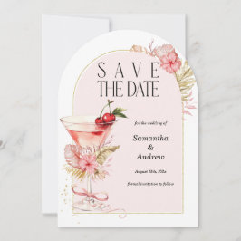 Tropical Save the Date Cards Wasserfarbe Einladung