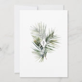 Tropical Save the Date - Hochzeit in Urlaubsort Einladung (Rückseite)