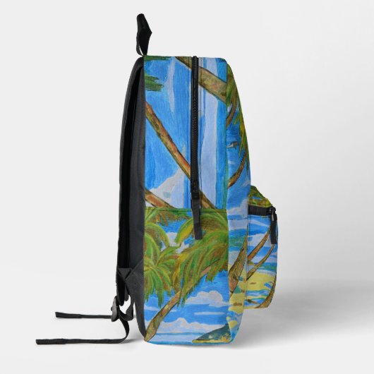Tropical scene backpack bedruckter rucksack (Links)