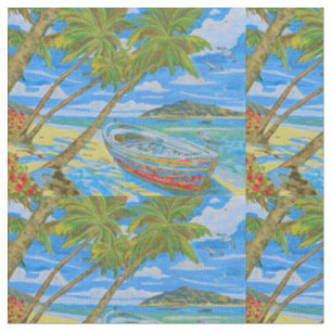 Tropical Scene Baumwollstoff  Stoff