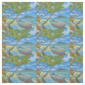 Tropical Scene Baumwollstoff Stoff (Muster)