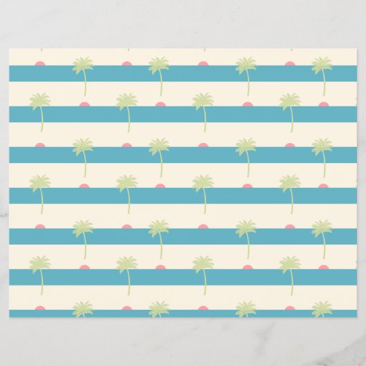 tropical scrapbooking paper flyer (Vorne)