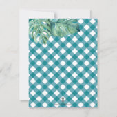 Tropical Sea Turtle Baby Dusche Vielen Dank (Rückseite)