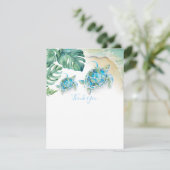 Tropical Sea Turtle Baby Dusche Vielen Dank (Stehend Vorderseite)