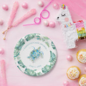 Tropical Sea Turtle Baby Shower Paper Plate Pappteller (Party)