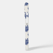 Tropical Sea Turtle Blue Sketch Monogram iPhone 16 Case-Mate iPhone Hülle (Rückseite / Links)