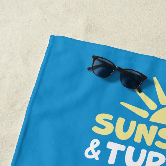 Tropical Sea Turtles Personalized Strandtuch (Beispiel)