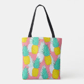 Tropical seamless pattern with exotic pineapples.  tasche (Rückseite)