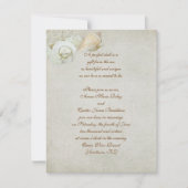 Tropical Seashell Wedding Einladung (Vorderseite)