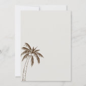 Tropical Seaside Chic Wedding  Einladung (Rückseite)