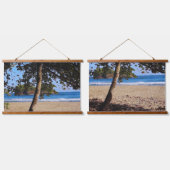 tropical serenity beach wandteppich mit holzrahmen (Doppelt)