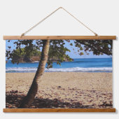 tropical serenity beach wandteppich mit holzrahmen (Vorderseite 2)