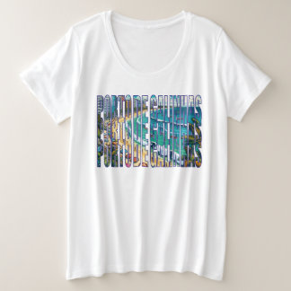 Tropical Serenity Porto de Galinhas Souvenir Große Größe T-Shirt