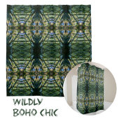 Tropical Shades Boho Chic kompliziertes Muster Duschvorhang