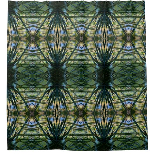 Tropical Shades Boho Chic kompliziertes Muster Duschvorhang (Vorderseite)