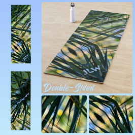 Tropical Shades Palm Fronds Yogamatte