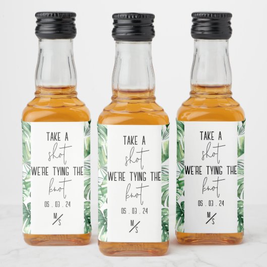 Tropical Shot Stickers Alkoholflaschenetikett (Flaschen)