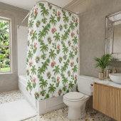 Tropical Shower Curtain with Palms  Duschvorhang